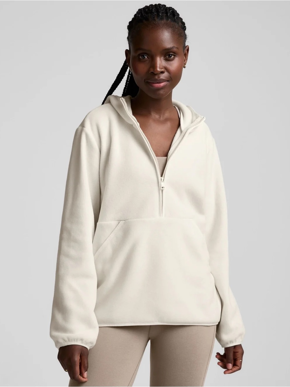 Beyond Yoga Explorer Fleece Half Zip with Hood Jacket SMALL